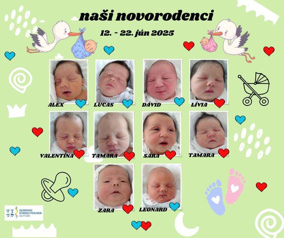 2 novorodenci 12 do 22.6