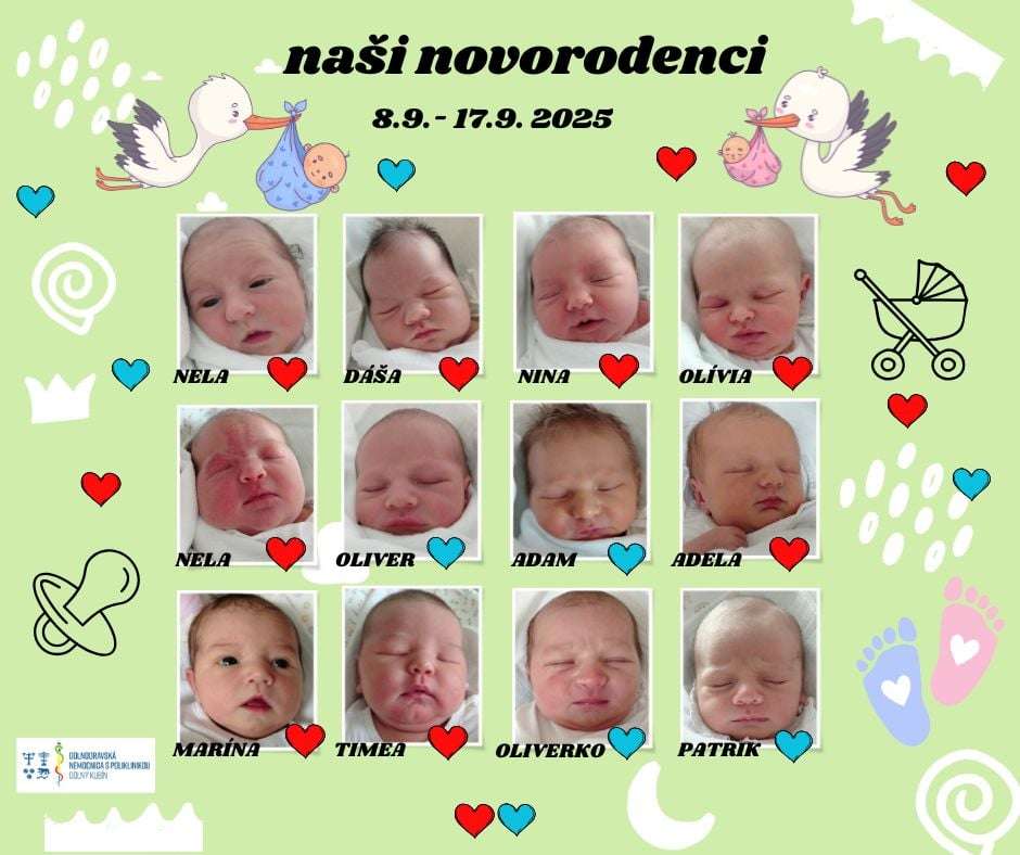 2 novorodenci donsp od 8.9 do 17.9