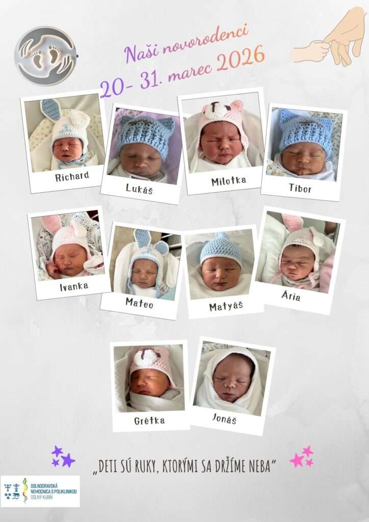 3 novorodenci 20.3 do 31 3..26