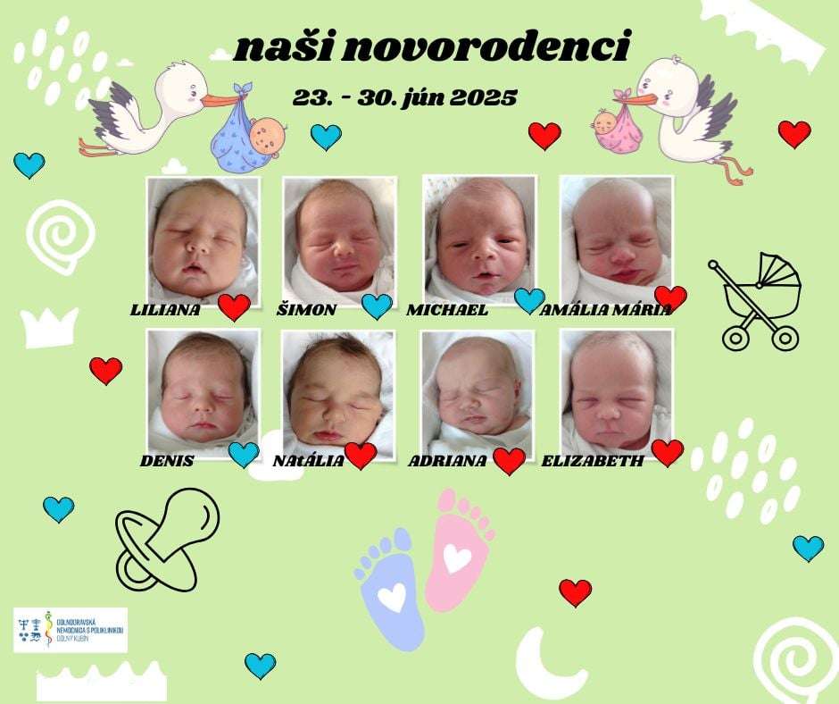 3 novorodenci 23. do 30.6