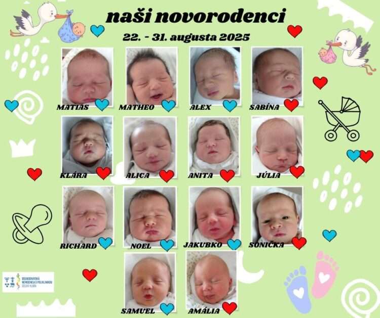 3 novorodenci od 22 do 31.8