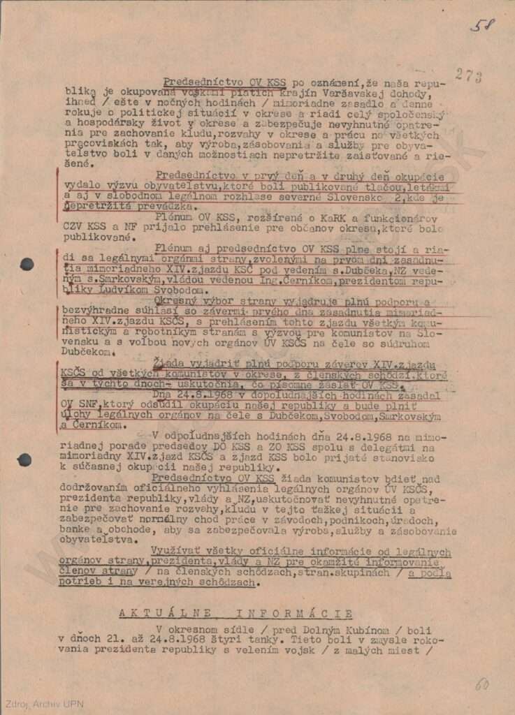 dk okresny vybor ks august 68 a