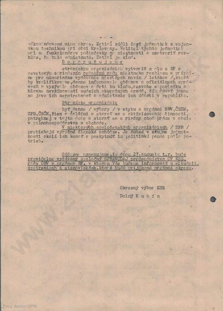 dk okresny vybor ks august 68 b