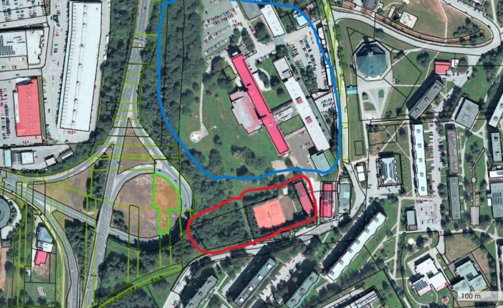 donsp biedronka mapa letecky nakres