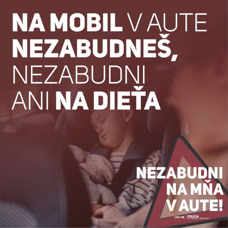 Nezabudni na mňa v aute, smrť môže nastať za pár minút