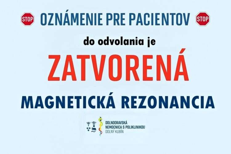 donsp oznam magneticka rezonancia
