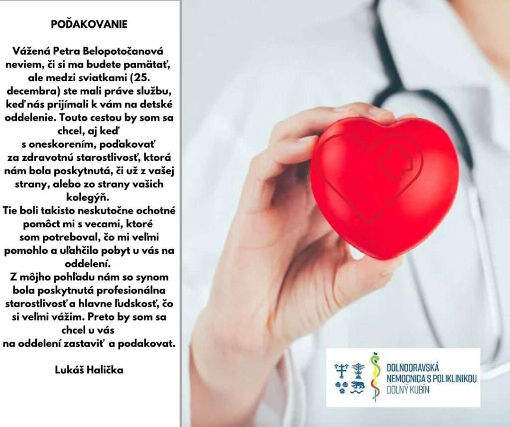 donsp podakovanie halicka detske