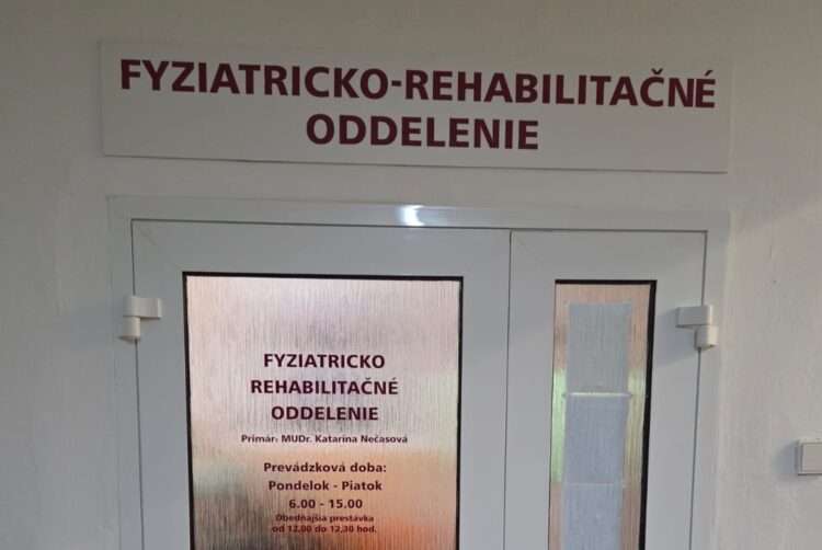 Fyziatricko-rehabilitačné oddelenie nemocnice prejde významnou modernizáciou