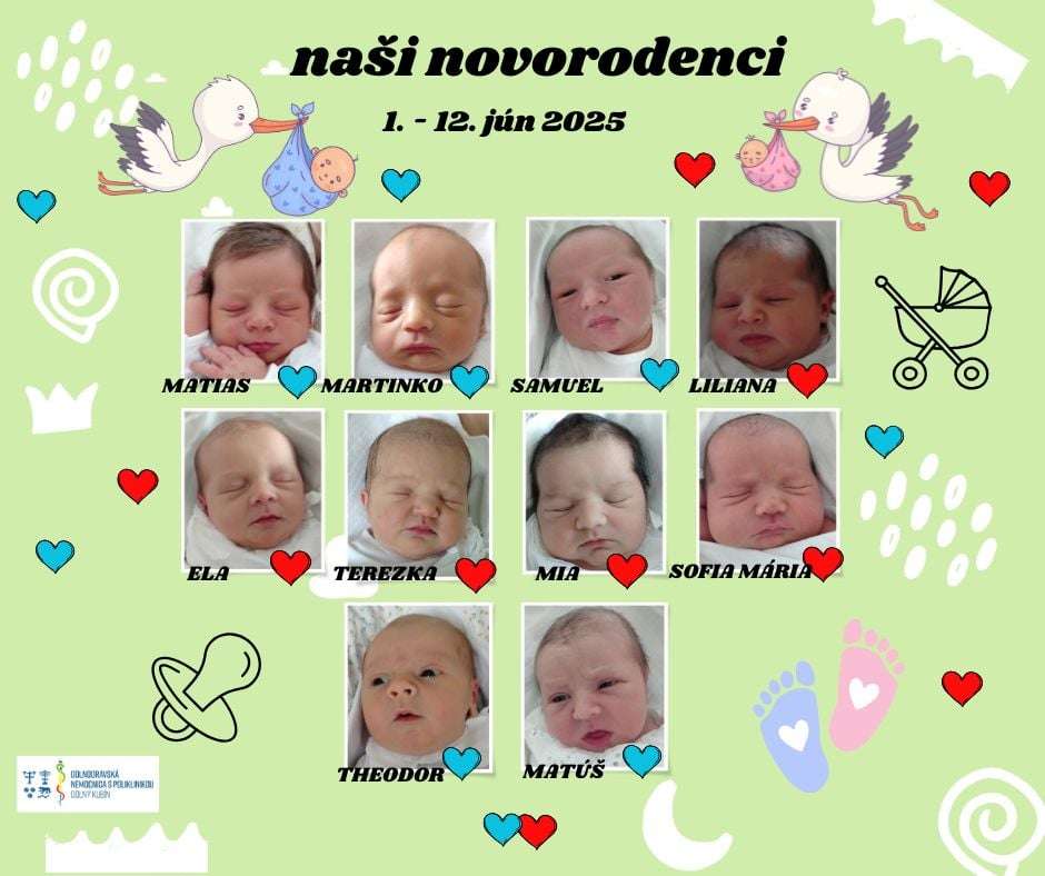 novorodenci od 1. do 12.6