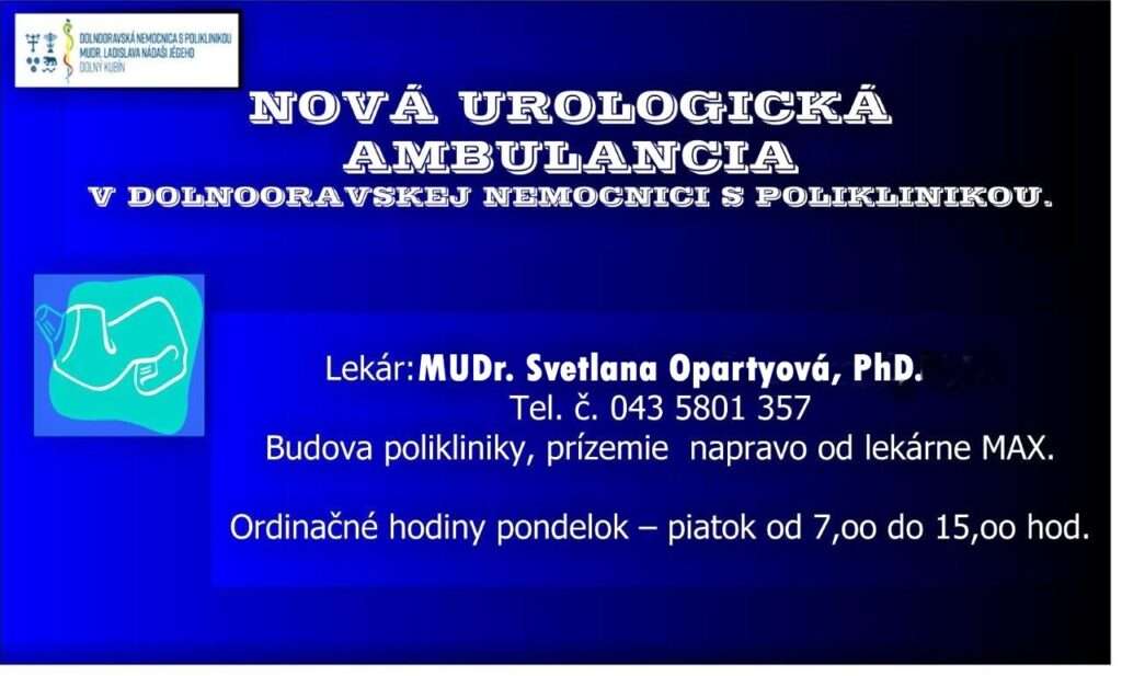 urologia opartyova vizitka